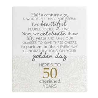 50th Anniversary Plaque