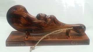 Hand Carved 18th Wahaika on Base