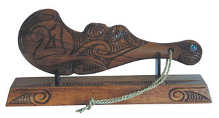 Hand Carved 21st Wahaika on Base