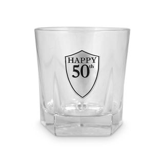 50th Glass Tumbler