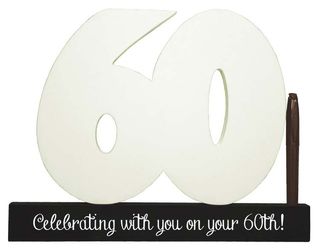 60th Birthday Signature Number