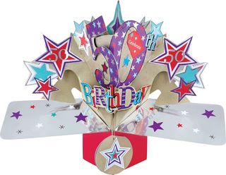 50th Birthday Pop Up Card