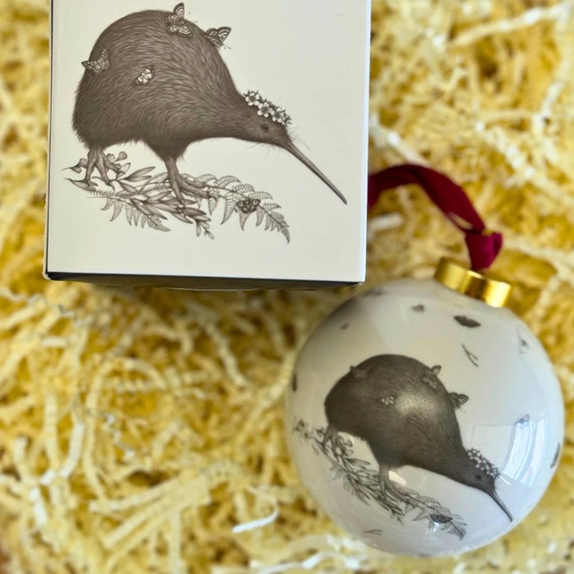 Kiwi Ceramic Bauble by Katy Hayward