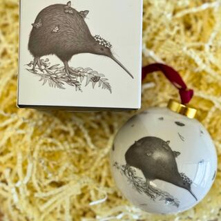 Kiwi Ceramic Bauble by Katy Hayward