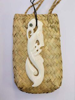 Bone Carving Manaia Pendant